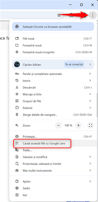 Cum activezi Google Lens &Atilde;&reg;n Google Chrome
