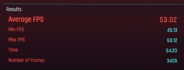 Performan&Egrave;a &Atilde;&reg;n Cyberpunk 2077