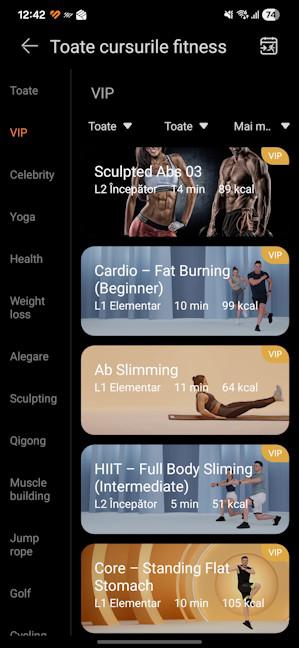 HUAWEI Health+ ofer&Auml; cursuri avansate de antrenament