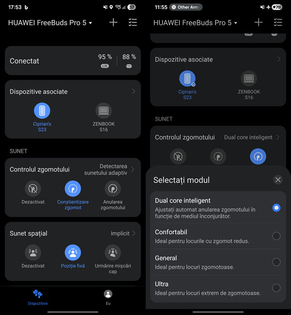 Po&Egrave;i seta cum func&Egrave;ioneaz&Auml; anularea zgomotului