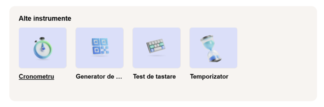 Alte instrumente care pot fi utile