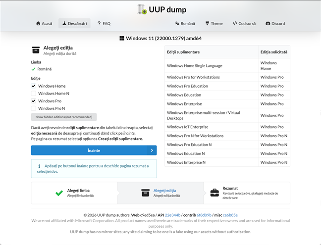 Alege edi&Egrave;ia de Windows 11