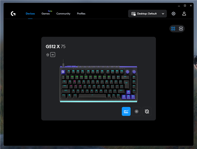 G512 X 75 &Atilde;&reg;n Logitech G Hub