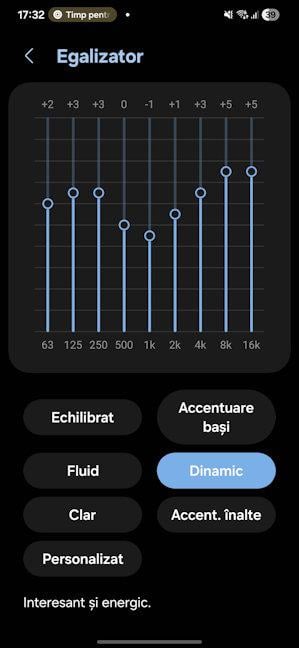 Samsung ofer&Auml; 6 profile de sunet preconfigurate
