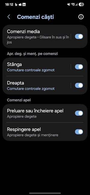 Comenzile tactile func&Egrave;ioneaz&Auml; bine