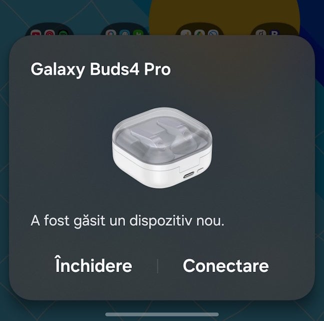 Conectarea Samsung Galaxy Buds4 Pro se face instant