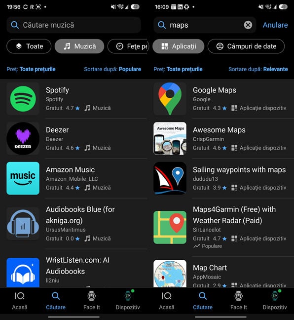 Forerunner 170 Music prime&Egrave;te acces la mai multe aplica&Egrave;ii