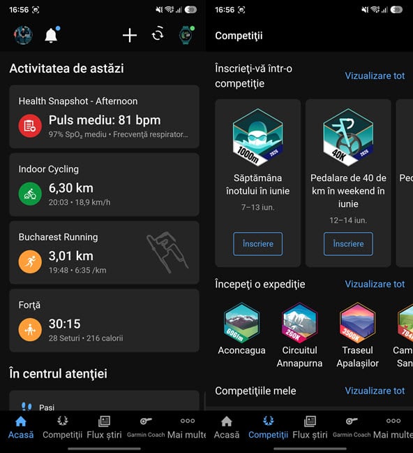 Aplica&Egrave;ia Garmin Connect