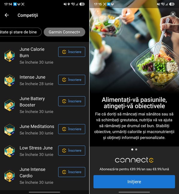 Abonamentul Connect+ ofer&Auml; acces la mai multe competi&Egrave;ii