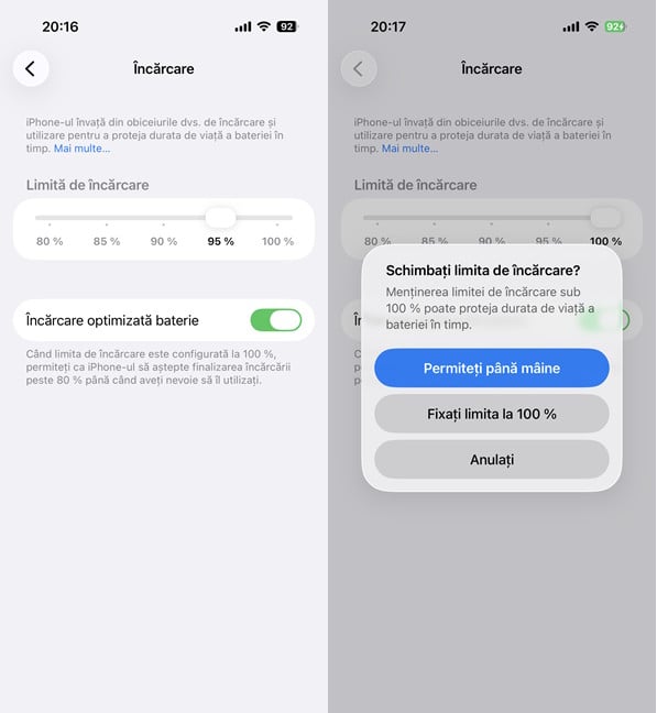 SetezÄ Ã®ncÄrcarea optimizatÄ pe iPhone