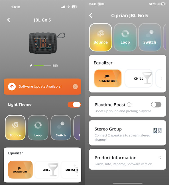 AplicaÈia JBL Portable