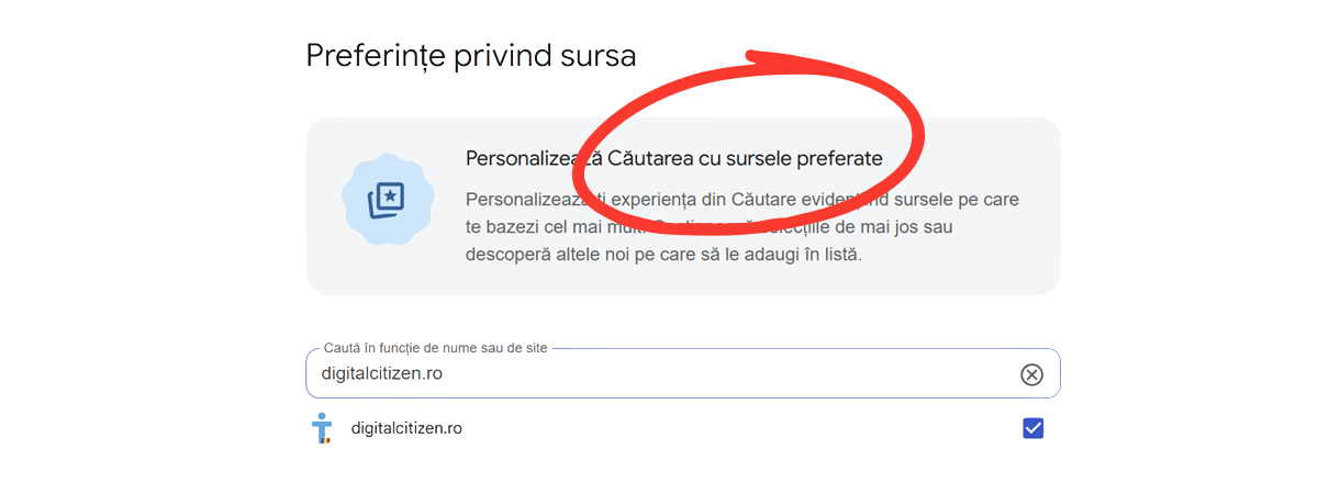 Adaugă Digital Citizen la sursele favorite pe Google! Cum alegi site-urile favorite?