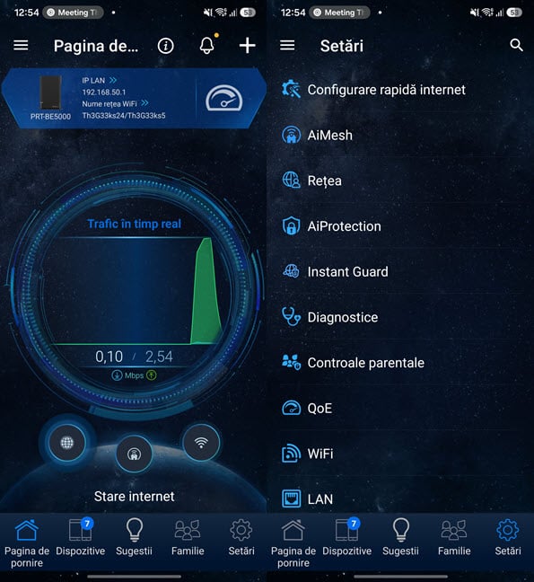AplicaÈia ASUS Router