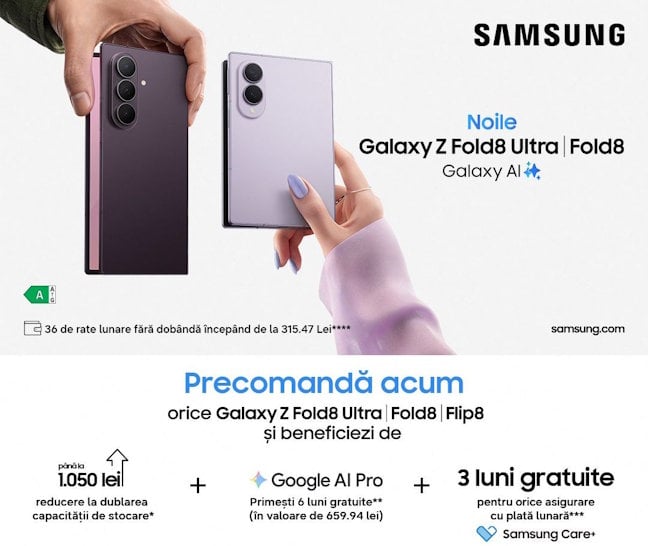 Oferta de precomandÄ pentru Galaxy Z Fold8 Ultra Èi Fold8