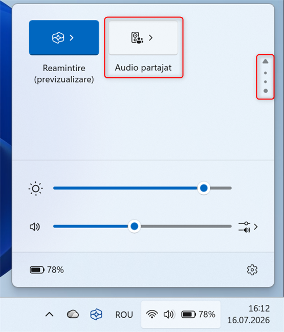 D&Auml; clic pe Audio partajat