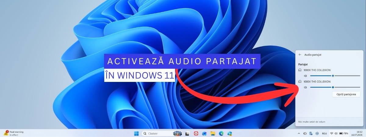 Cum redai sunetul pe două căști sau boxe Bluetooth în Windows 11