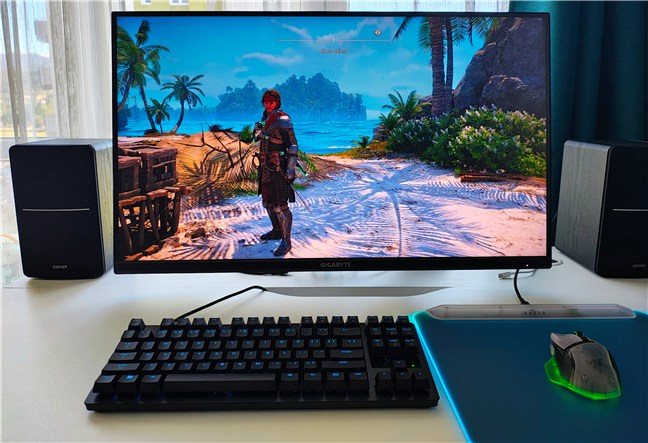 Aici am jucat Assassin's Creed Black Flag cu tastatura Razer Huntsman V3 Tenkeyless 8KHz
