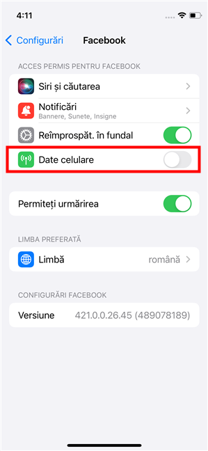 Cum blochezi internetul pentru o aplicaÈ›ie pe iPhone