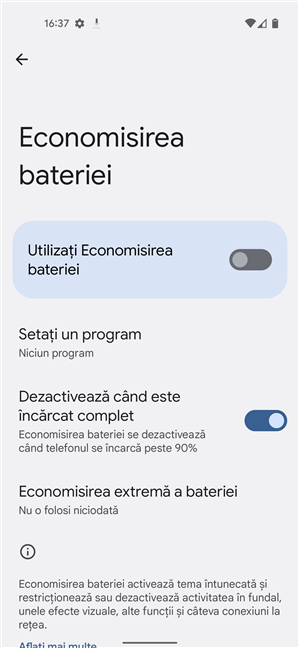 Ce este bateriei? Activeaz-o sau dezactiveaz-o în Android