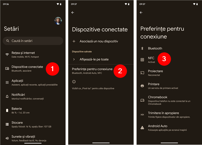 AcceseazÄ setÄrile NFC pe Android