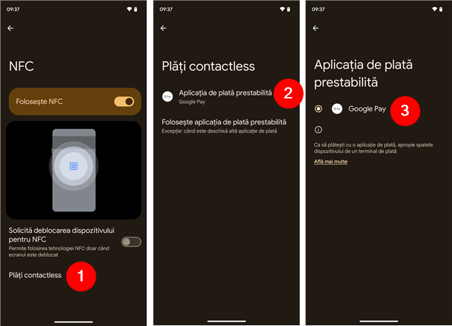 Alege aplicaÈia implicitÄ de platÄ pe Android