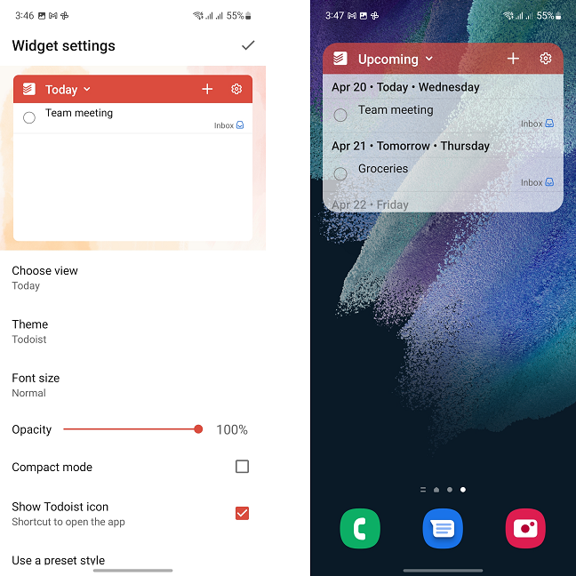 Todoist este disponibil pe mai multe platforme, inclusiv Android