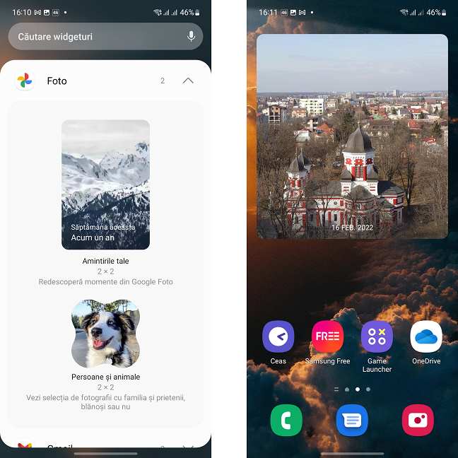 Google Photos are cel mai bun widget de fotografii