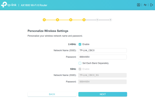 TP-Link Archer AX20 - personalizeazÄƒ setÄƒrile wireless