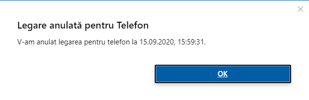 Telefonul tÄƒu nu mai este legat de contul Microsoft