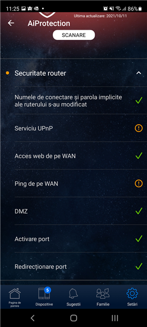 Rezultatele evaluÄƒrii securitÄƒÈ›ii routeurului