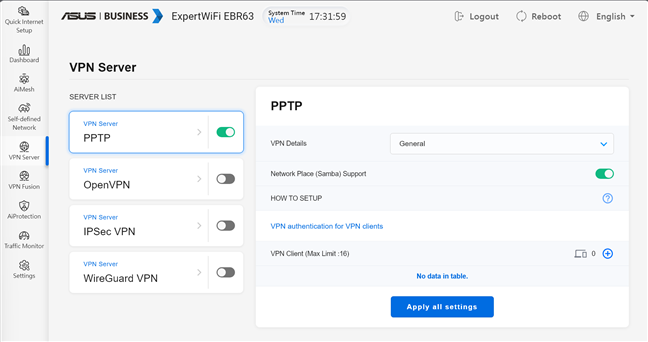 Ai o mulÈime de opÈiuni pentru configurarea unui server VPN
