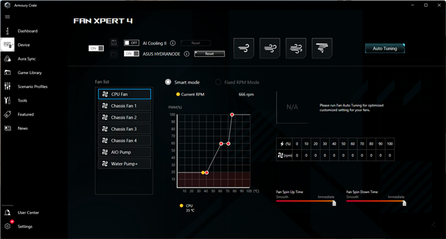 ASUS Armoury Crate Fan Xpert 4