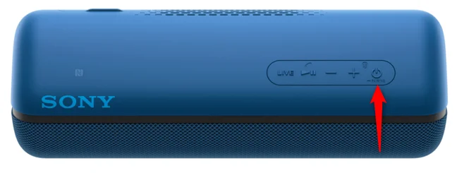 Butonul de asociere Bluetooth de pe o boxă Sony