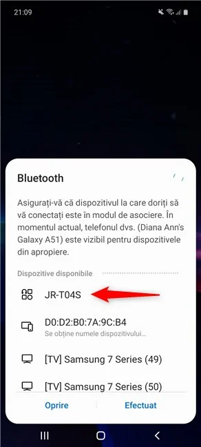 Android-ul tău Samsung începe să caute dispozitive Bluetooth