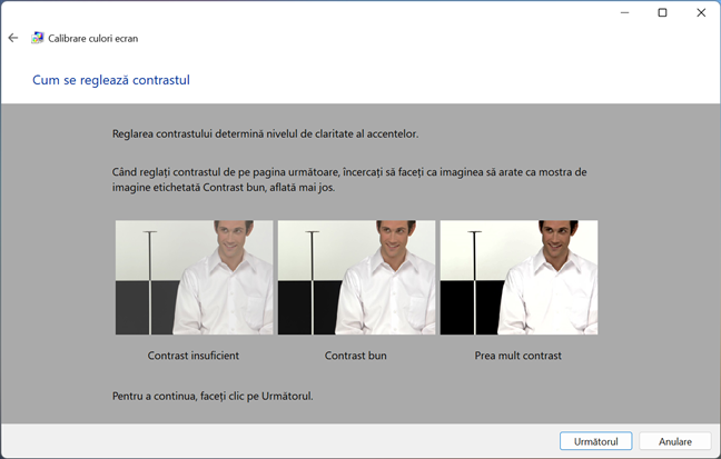 Cum se regleazÄƒ contrastul
