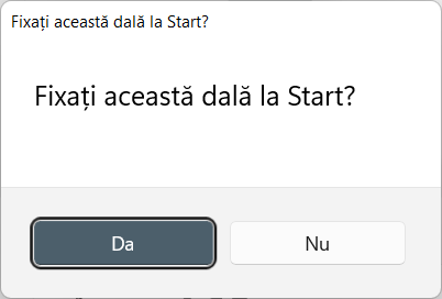 ApasÄƒ Da pentru a adÄƒuga un ceas la Meniul Start Ã®n Windows 10 È™i Windows 11