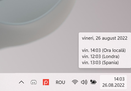 ÃŽn Windows 11, este o idee mai bunÄƒ sÄƒ adaugi ceasuri la bara de activitÄƒÈ›i