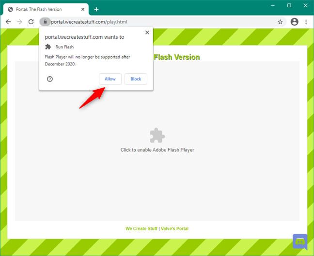 Adobe Flash Player: Plugin blocat