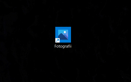 Folosește pictograma de pe desktop pentru a deschide Fotografii în Windows 10 și Windows 11