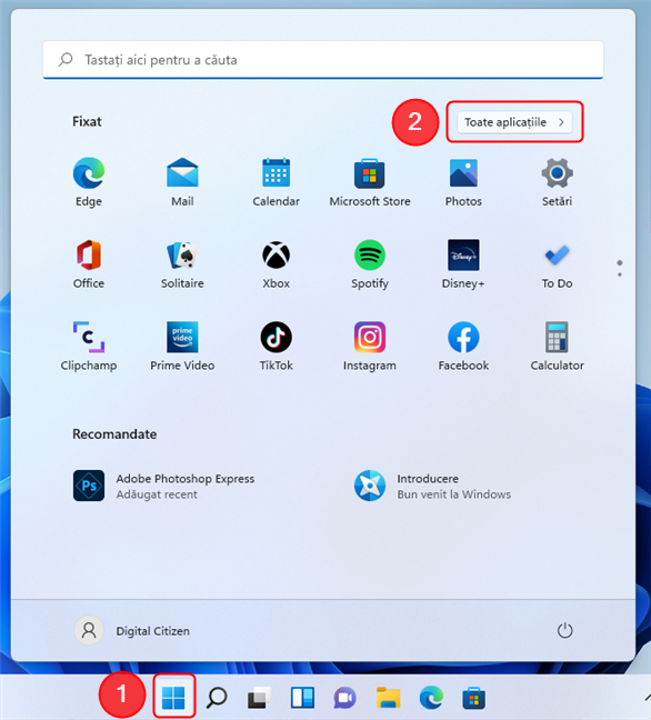 AcceseazÄƒ Toate aplicaÈ›iile Ã®n Windows 11