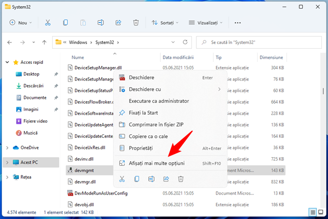 AfiÈ™aÈ›i mai multe opÈ›iuni Ã®n meniul contextual din Windows 11