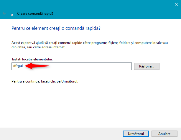 CreeazÄƒ comandÄƒ rapidÄƒ pentru Defragmentare È™i Optimizare UnitÄƒÈ›i Ã®n Windows