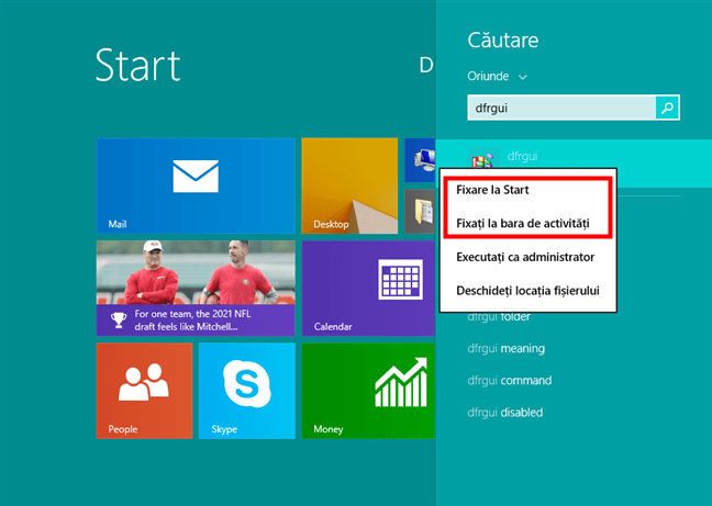 Fixare Optimizare È™i defragmentare unitÄƒÈ›i la Start sau bara de activitÄƒÈ›i Ã®n Windows 8.1