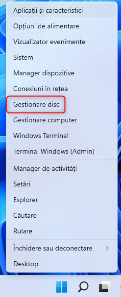 Apasă Windows + X urmat de K