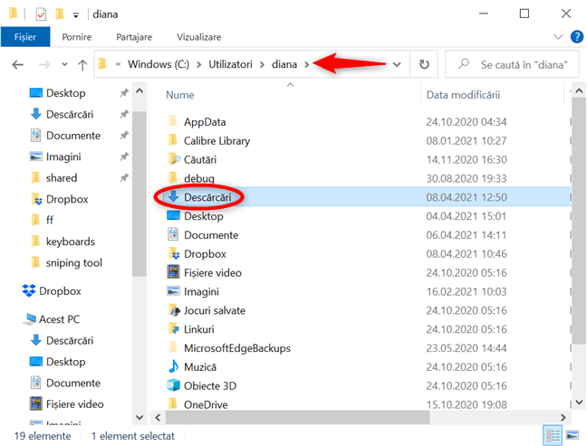 LocaÈ›ia implicitÄƒ pentru descÄƒrcÄƒri din Microsoft Edge