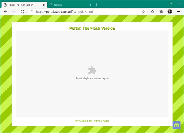 Un site web care îți spune că pluginul Flash nu este acceptat în Edge