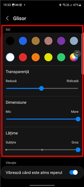 Cum modifici aspectul Panourilor laterale