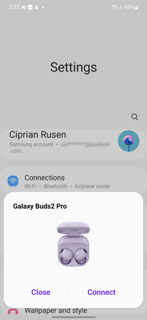 Conectarea căștilor la alte dispozitive Samsung Galaxy este ușoară