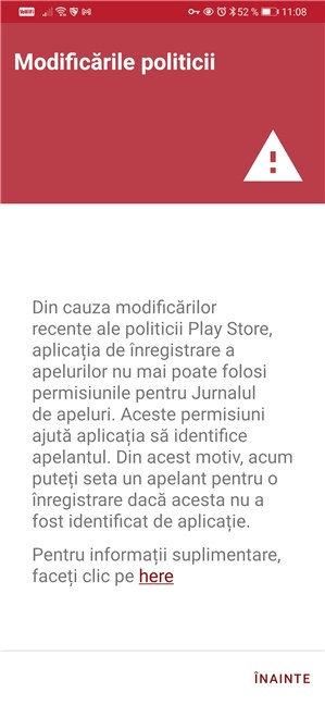 Permisiuni de Ã®nregistrare necesare Ã®n Android