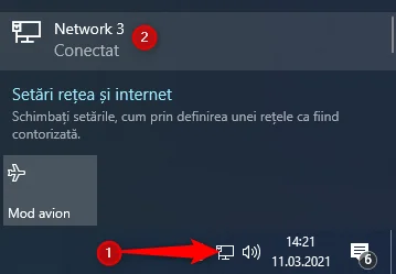 Accesează proprietățile conexiunii Ethernet